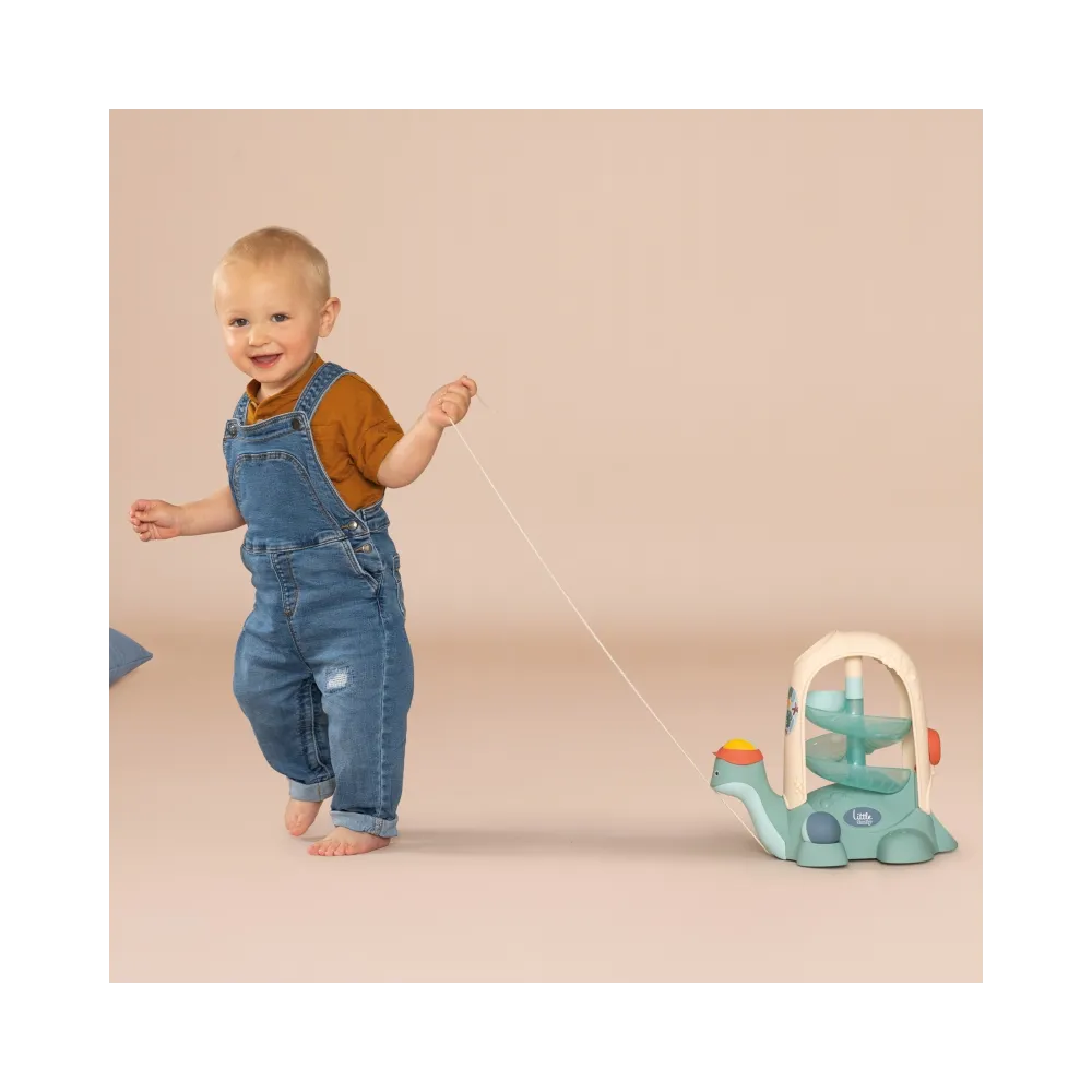 SMOBY LITTLE Żółw do Ciągnięcia ze Zjeżdżalnią dla Piłeczek 12m+