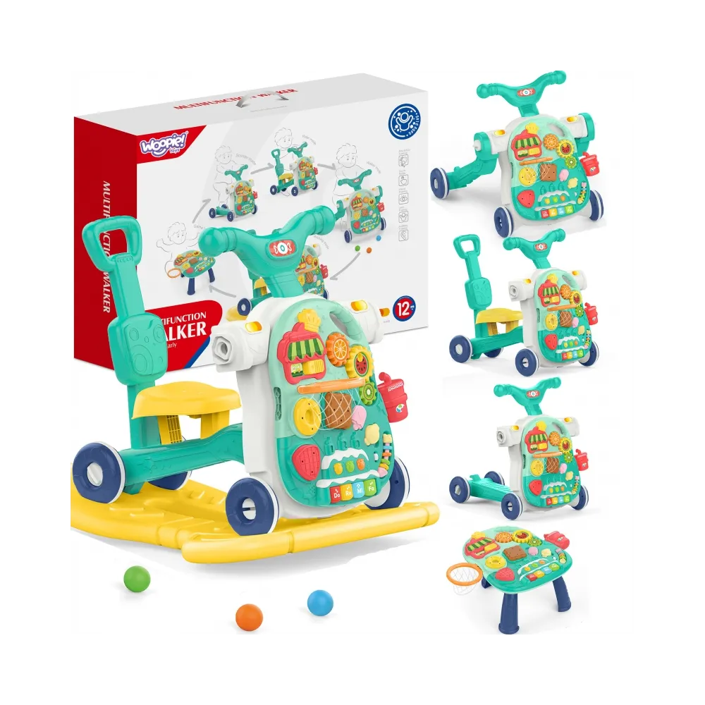 WOOPIE BABY Chodzik 5w1 Multifunkcyjny Niebieski 1+