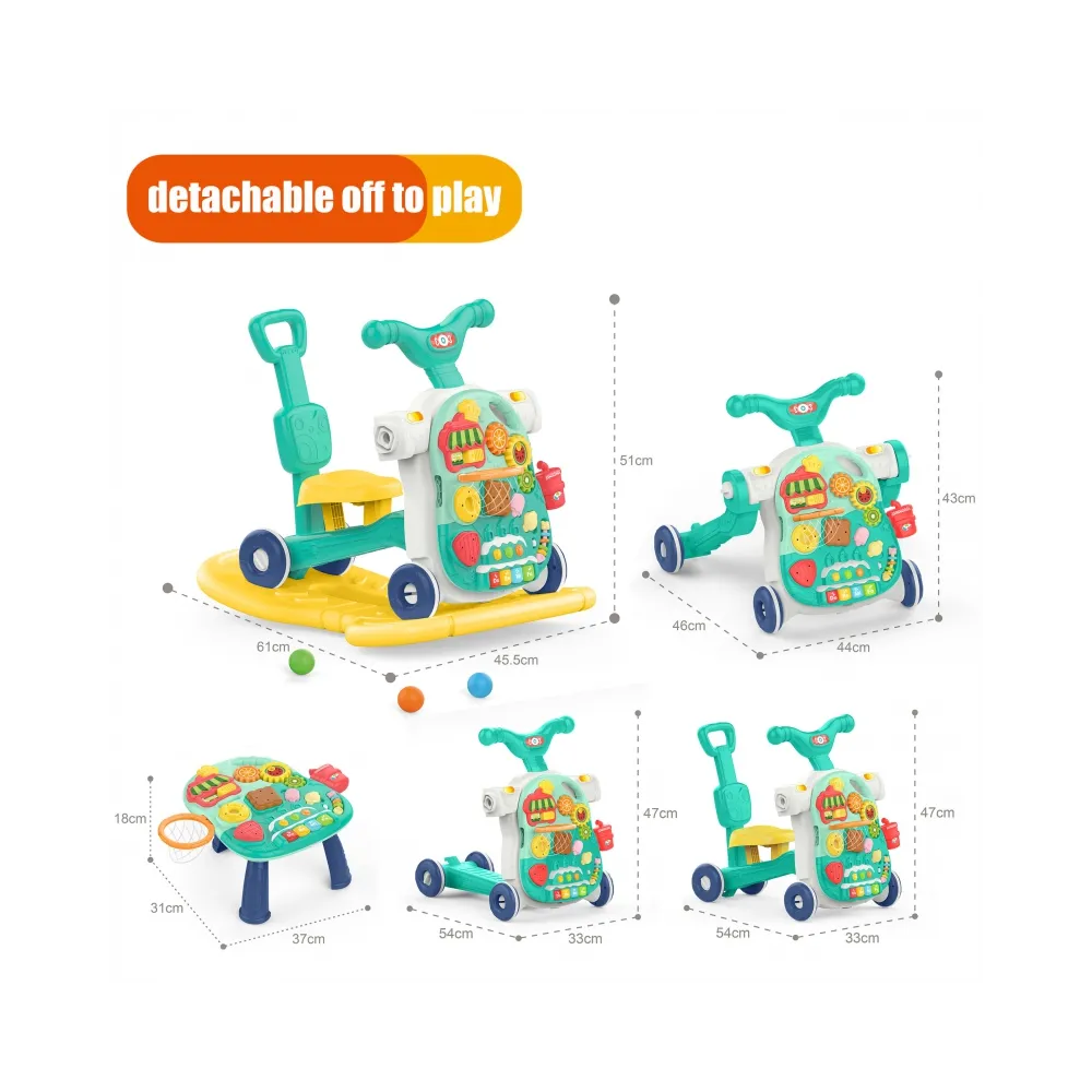 WOOPIE BABY Chodzik 5w1 Multifunkcyjny Niebieski 1+