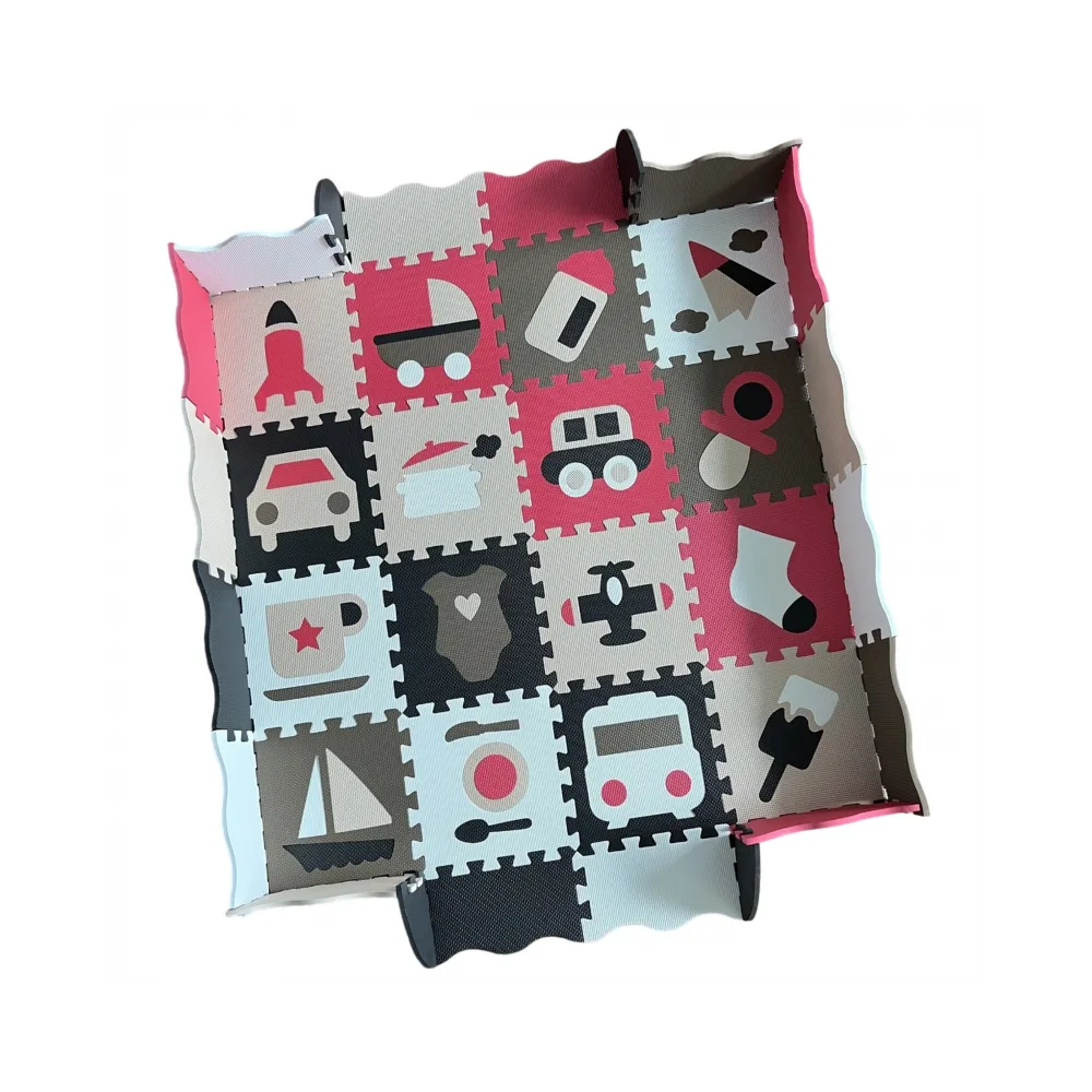 WOOPIE Mata Piankowa Pojazdy Puzzle Kojec