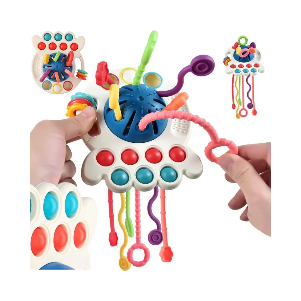 WOOPIE BABY Zabawka Sensoryczna Montessori Gryzak Wielofunkcyjny 0+