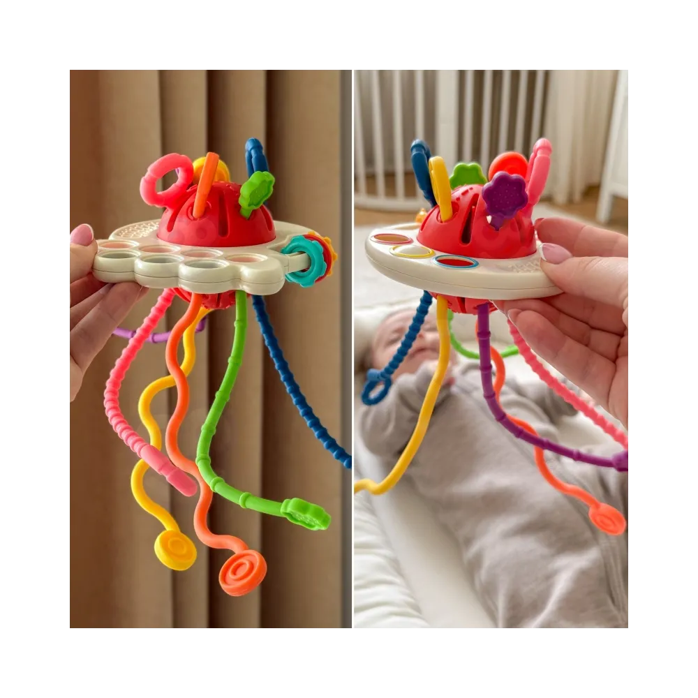 WOOPIE BABY Zabawka Sensoryczna Montessori Gryzak Wielofunkcyjny 0+