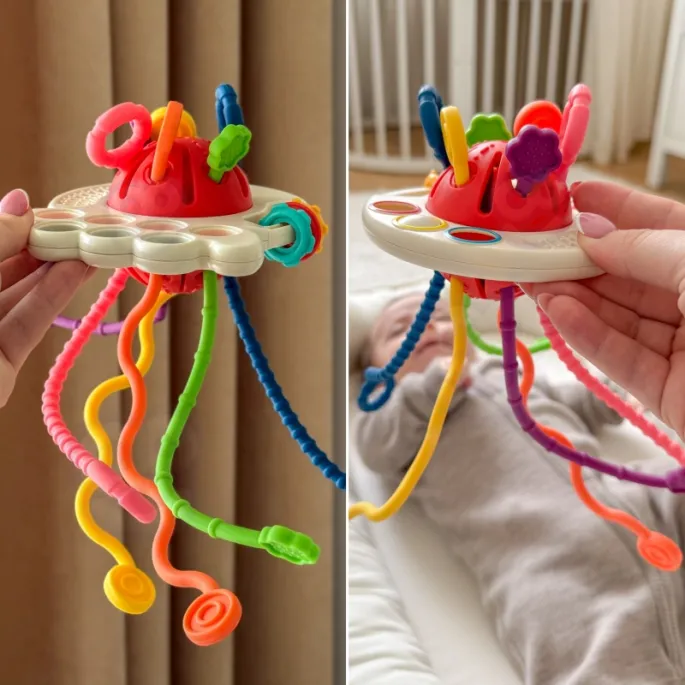 Gryzak i zabawka edukacyjna - idealny dla małych rączek