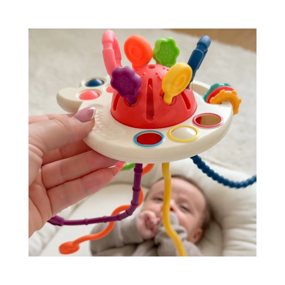 WOOPIE BABY Zabawka Sensoryczna Montessori Gryzak Wielofunkcyjny 0+