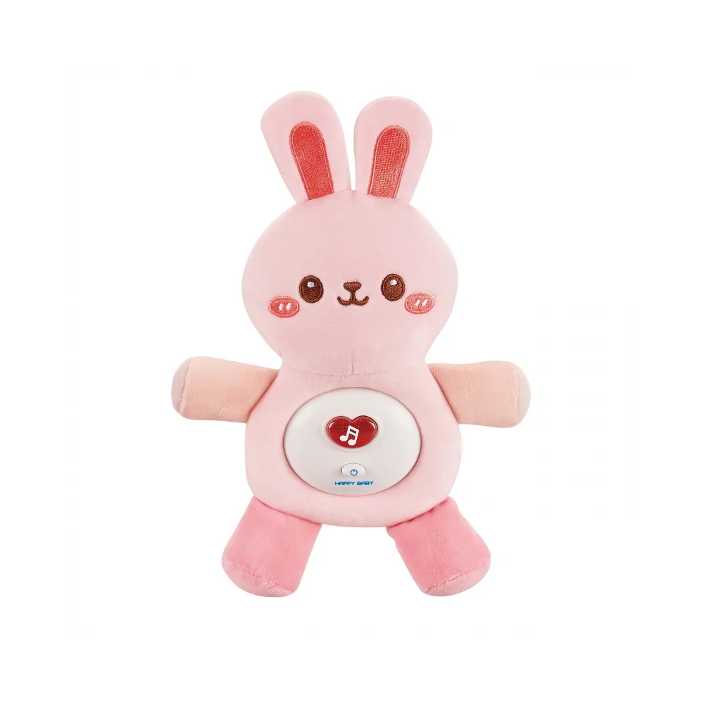 WOOPIE BABY Interaktywny Pluszak Przytulanka dla Niemowląt Światło Dźwięk Króliczek Usypiacz Różowy