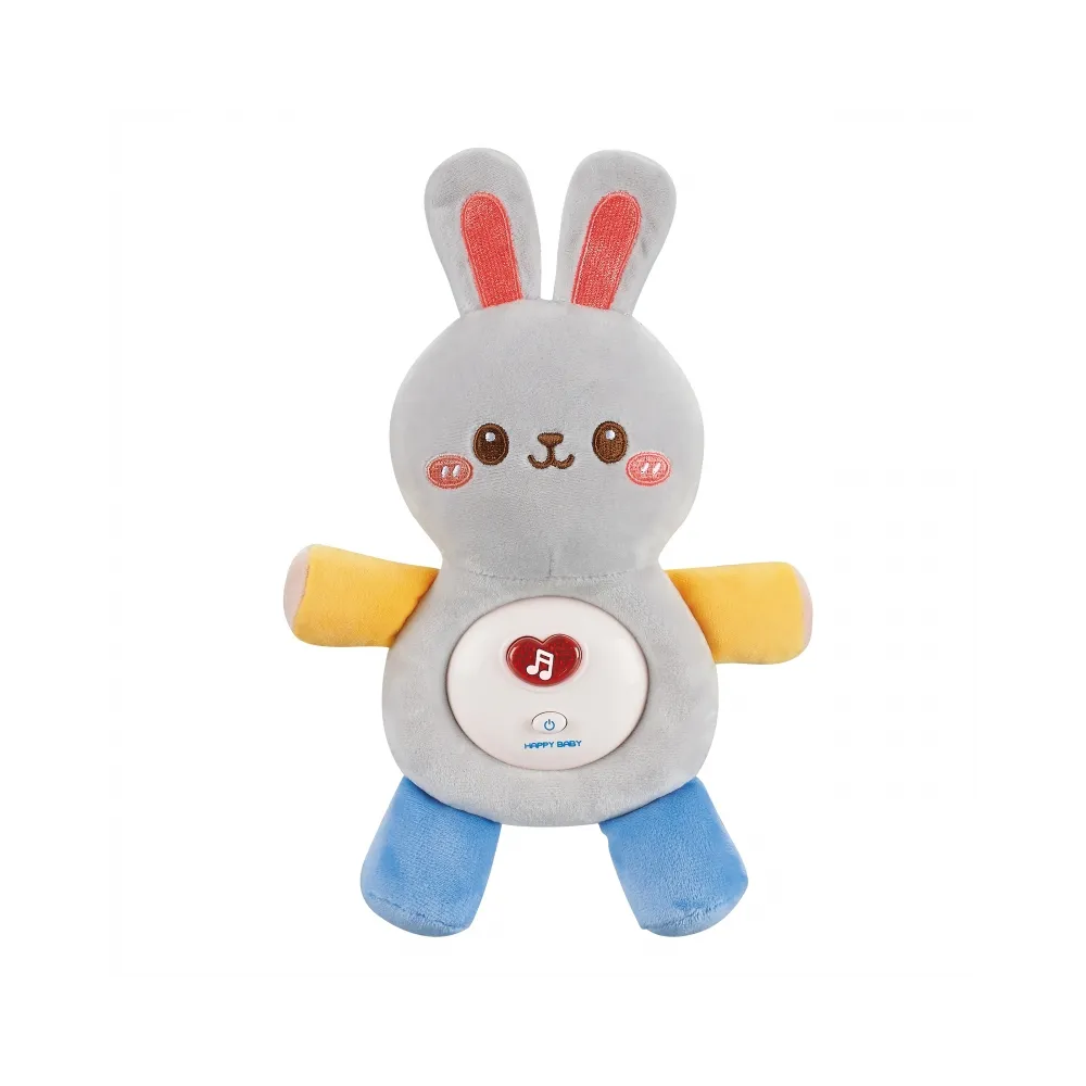 WOOPIE BABY Interaktywny Pluszak Przytulanka dla Niemowląt Światło Dźwięk Króliczek Usypiacz Niebieski