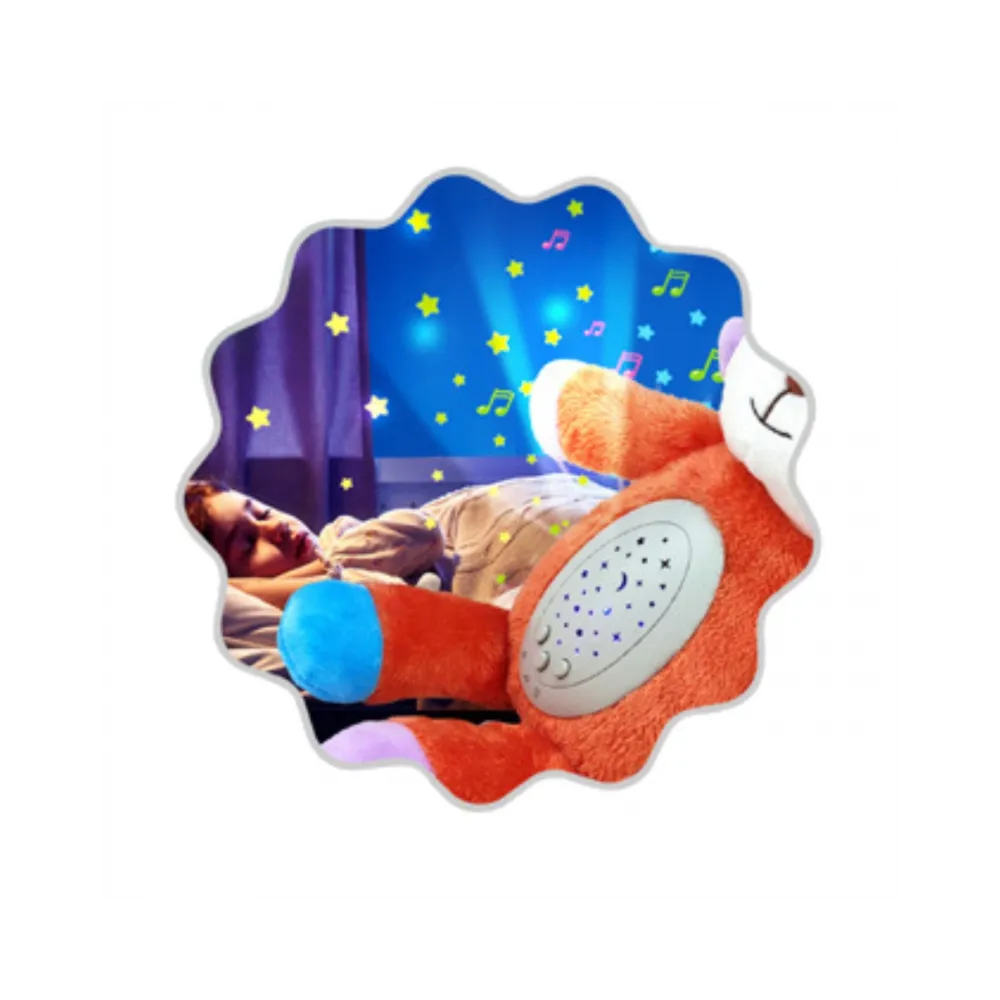 WOOPIE BABY Przytulanka Usypiacz Projektor 2w1 Różowy Miś - 10 Kołysanek