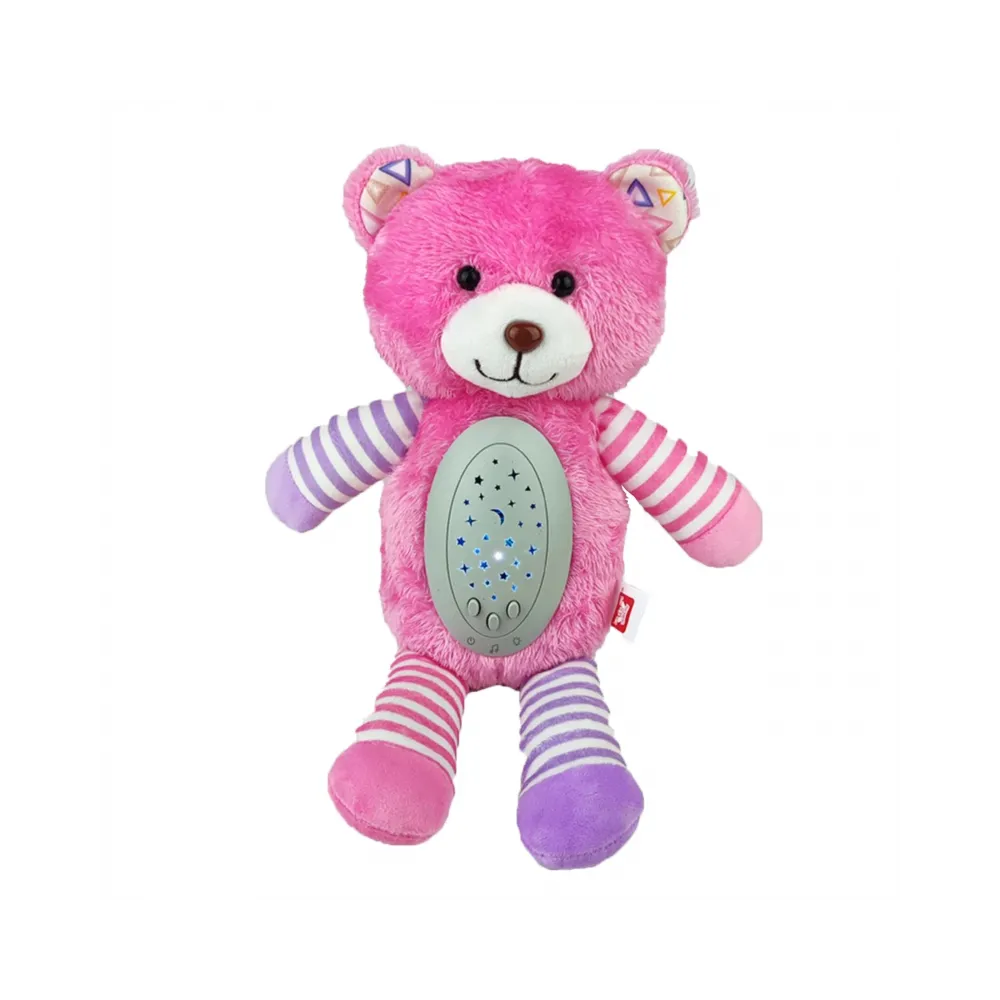WOOPIE BABY Przytulanka Usypiacz Projektor 2w1 Różowy Miś - 10 Kołysanek