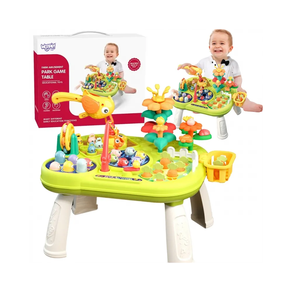 WOOPIE BABY Interaktywny Multistolik Edukacyjny 8w1 Montessori