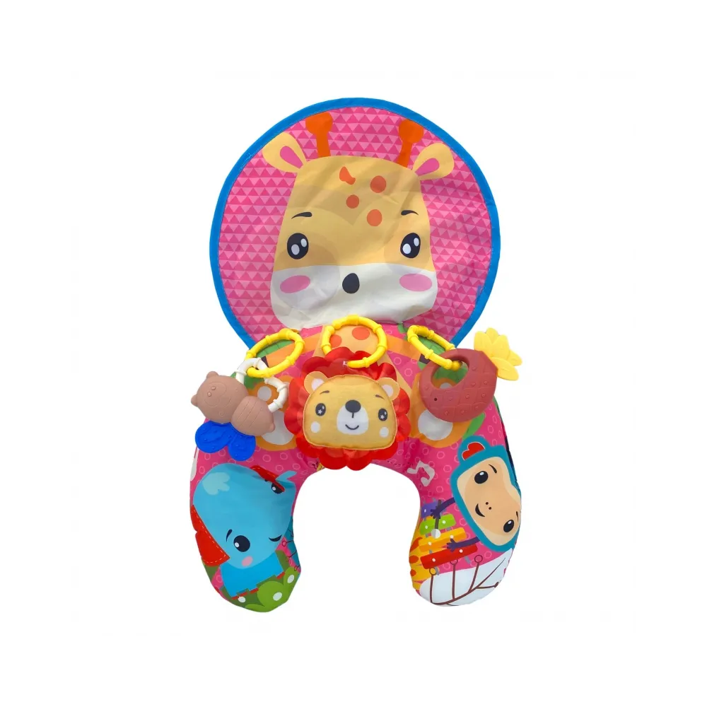 WOOPIE BABY Poduszka Rogal Interaktywna Mata Edukacyjna Grzechotka Gryzak