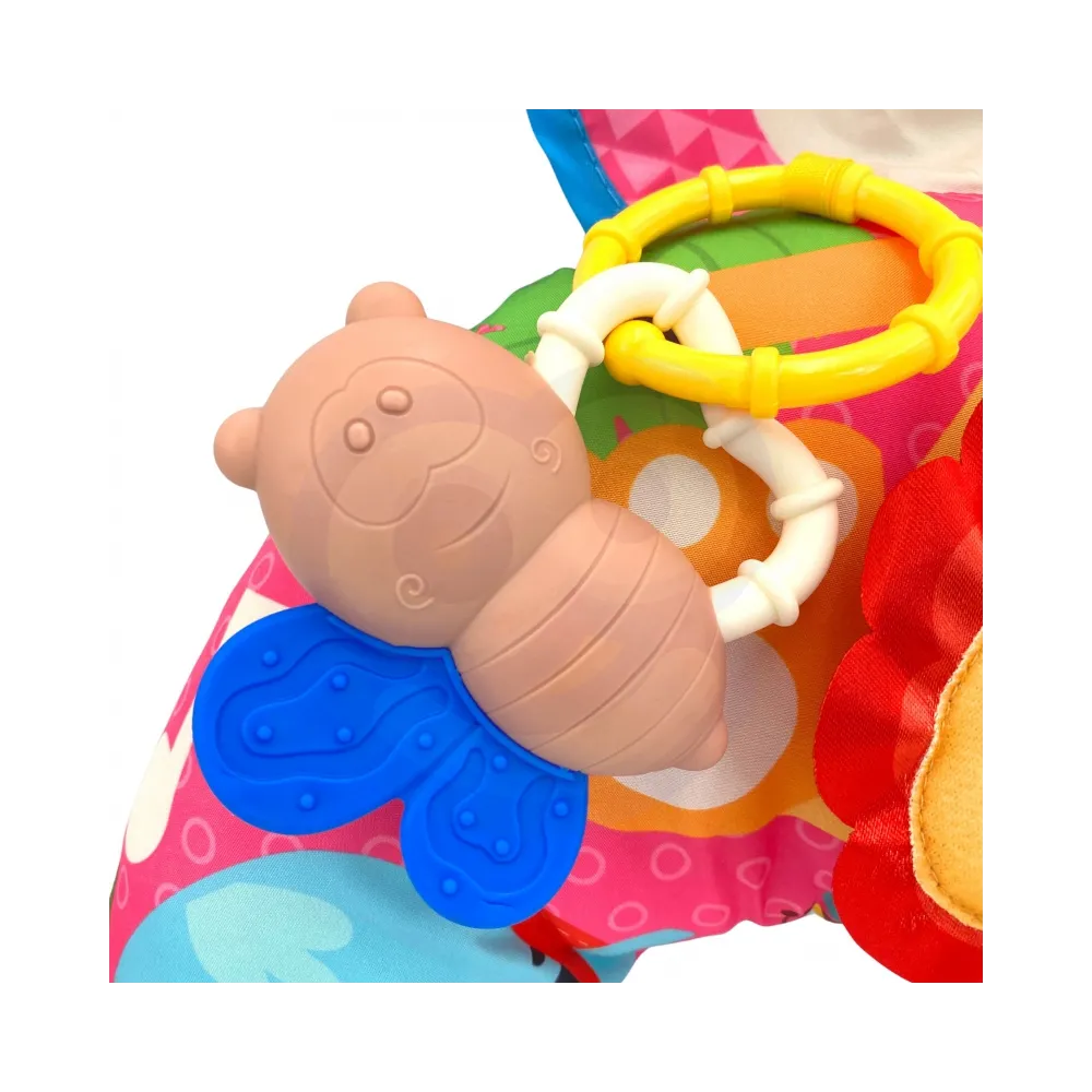 WOOPIE BABY Poduszka Rogal Interaktywna Mata Edukacyjna Grzechotka Gryzak