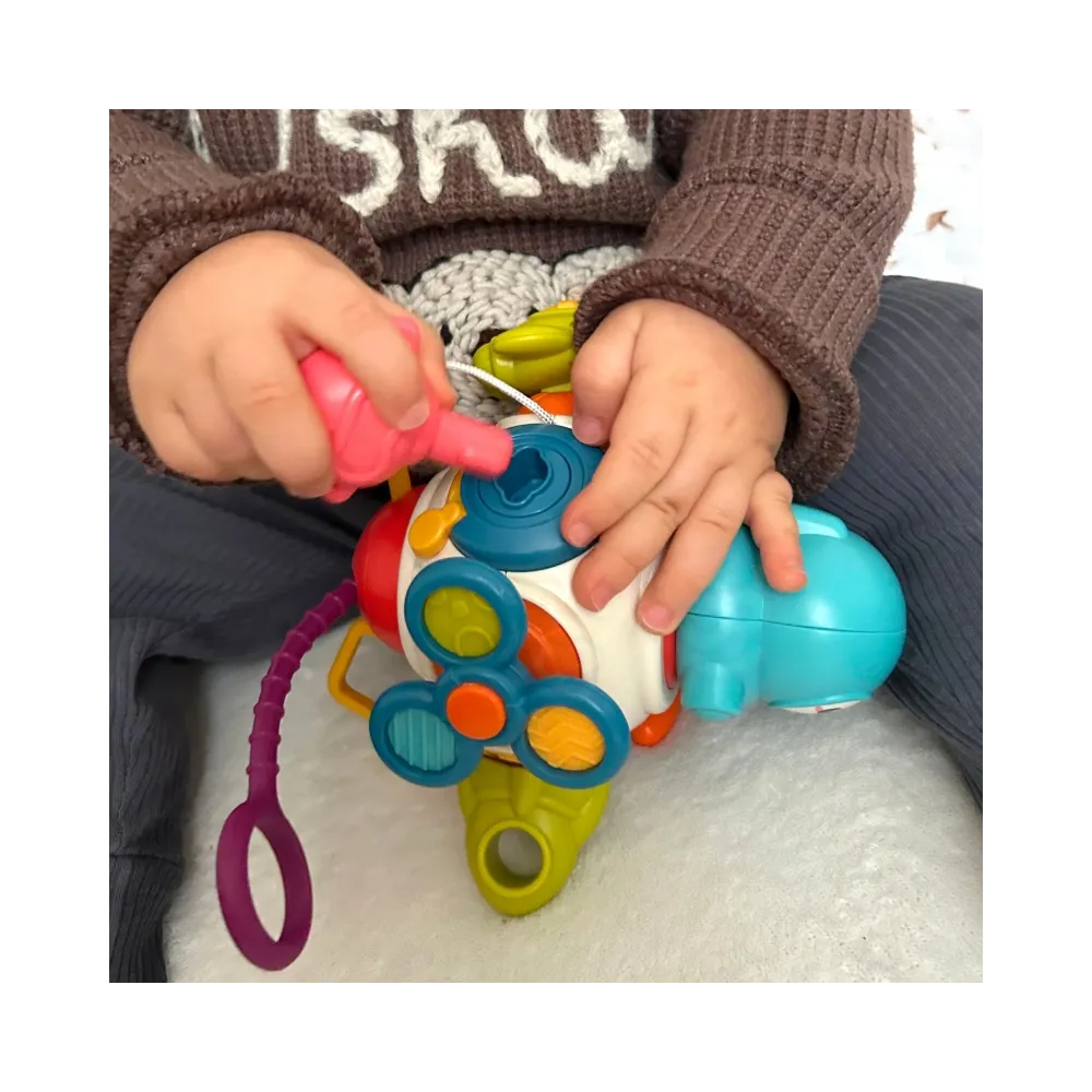 WOOPIE BABY Kostka Sześciościan Montessori Sensoryczna 8w1