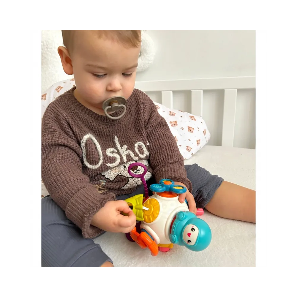 WOOPIE BABY Kostka Sześciościan Montessori Sensoryczna 8w1