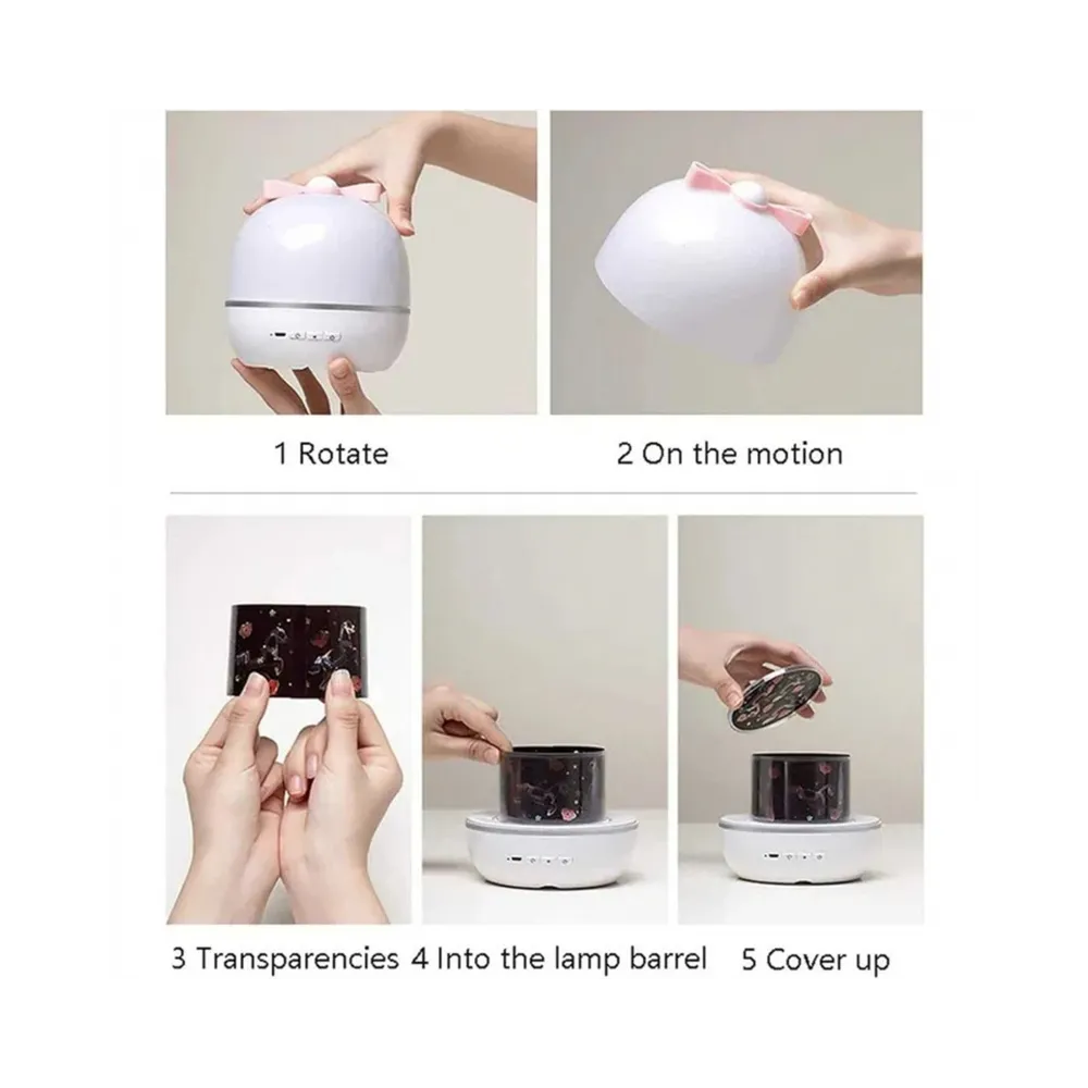 WOOPIE Projektor Gwiazd "Magiczne Sny" - Rzutnik Led 6 Trybów