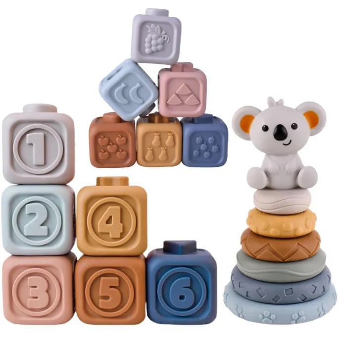 Miękka piramidka z figurką koali dla maluchów