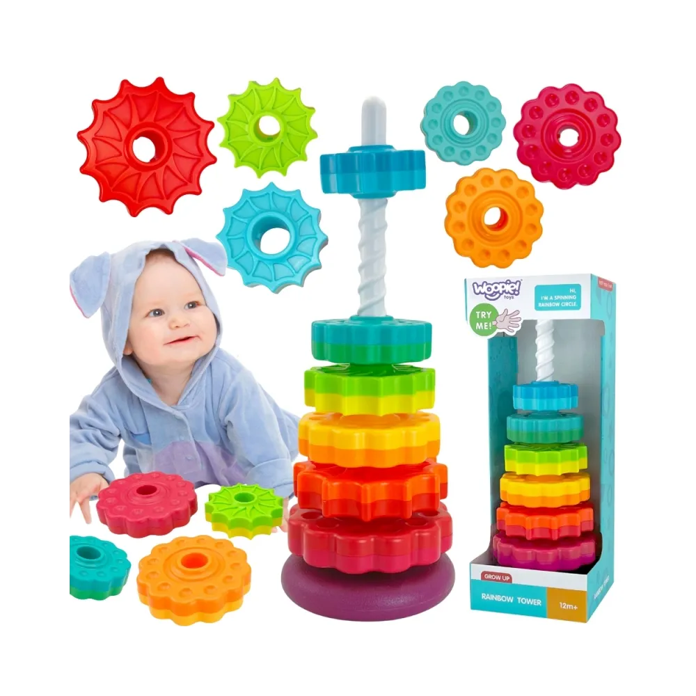 WOOPIE BABY Edukacyjna Piramidka Zakręcona Wieża