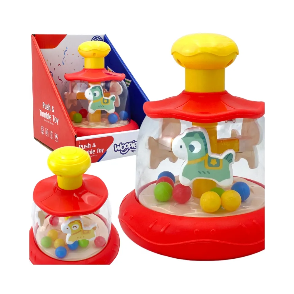 WOOPIE BABY Kolorowe Koniki Czerwona Bączek Karuzela