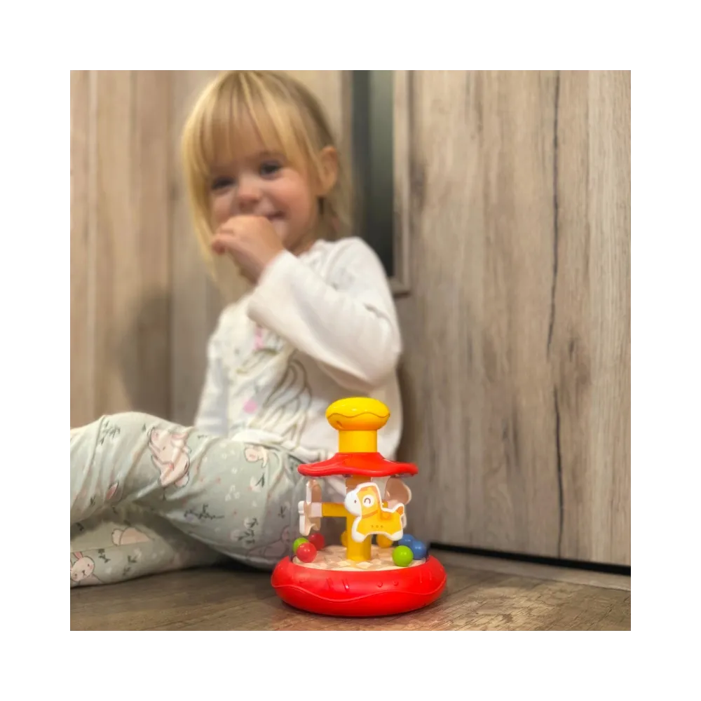 WOOPIE BABY Kolorowe Koniki Czerwona Bączek Karuzela