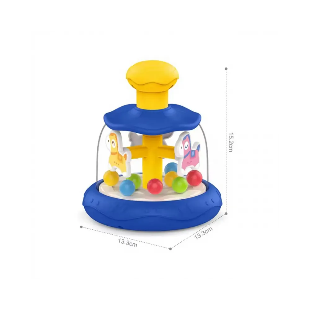 WOOPIE BABY Kolorowe Koniki Niebieski Bączek Karuzela z Kulkami
