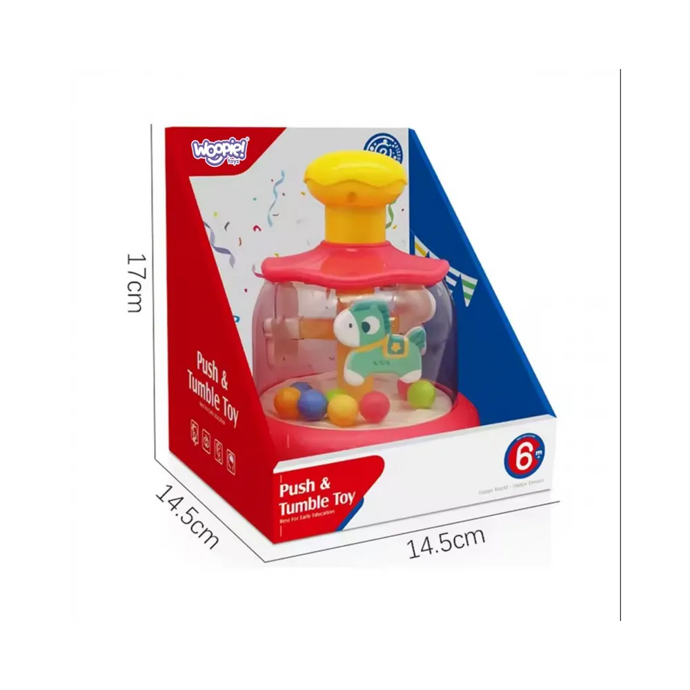 WOOPIE BABY Kolorowe Koniki Niebieski Bączek Karuzela z Kulkami