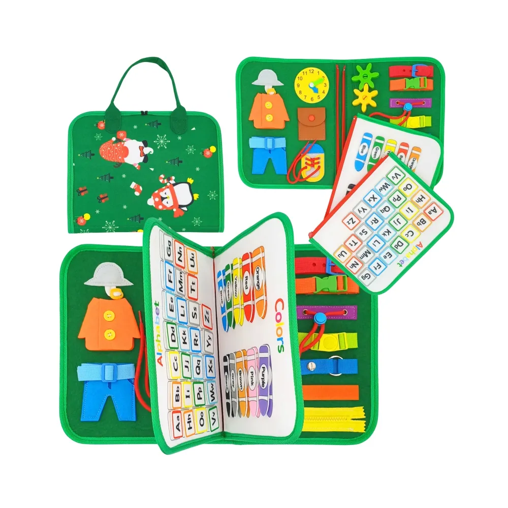 WOOPIE Edukacyjna Książeczka Walizka Montessori - Edycja Świąteczna