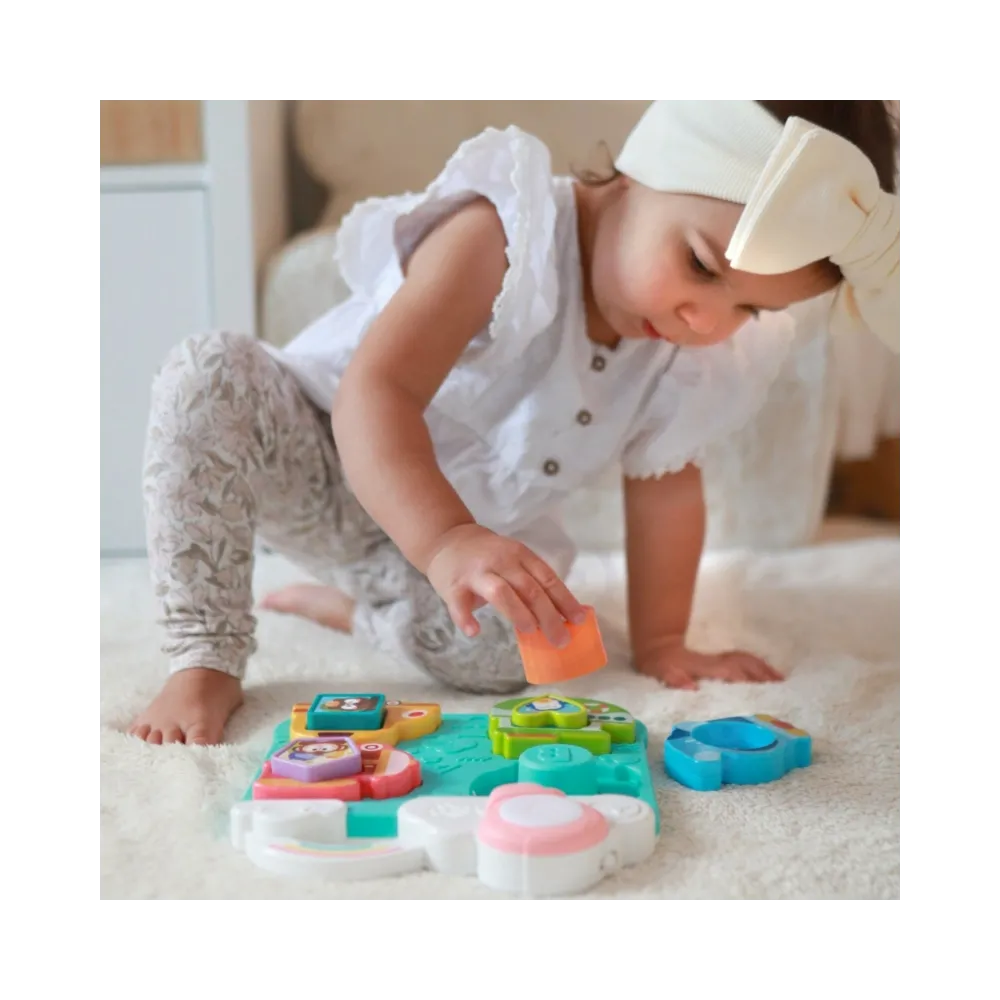 Bezpieczna układanka do nauki kolorów i kształtów dla maluchów