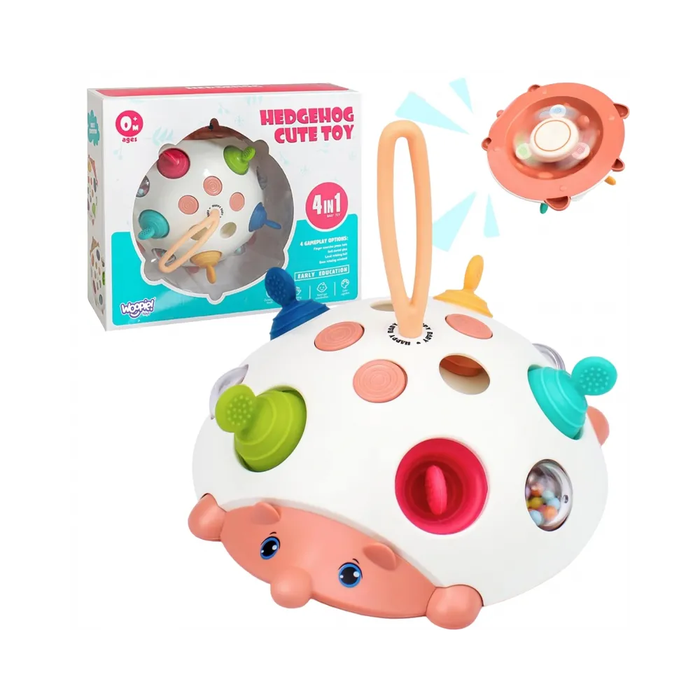 WOOPIE BABY Zabawka Sensoryczna 4w1 Jeżyk Pop-it Aktywizujący