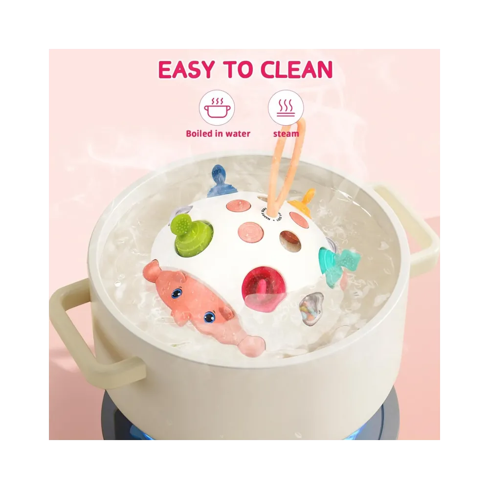 WOOPIE BABY Zabawka Sensoryczna 4w1 Jeżyk Pop-it Aktywizujący