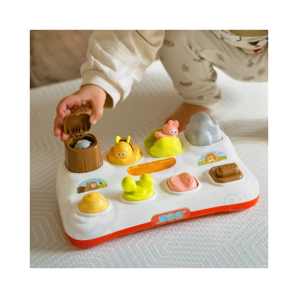 WOOPIE BABY Zabawka Edukacyjna Wyskakujące Zwierzątka ZOO Pop Up