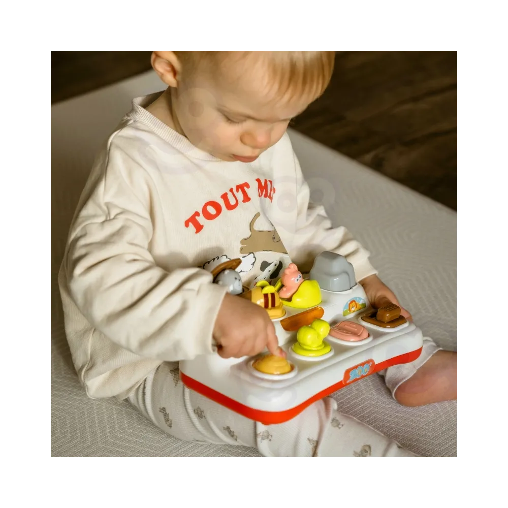 WOOPIE BABY Zabawka Edukacyjna Wyskakujące Zwierzątka ZOO Pop Up