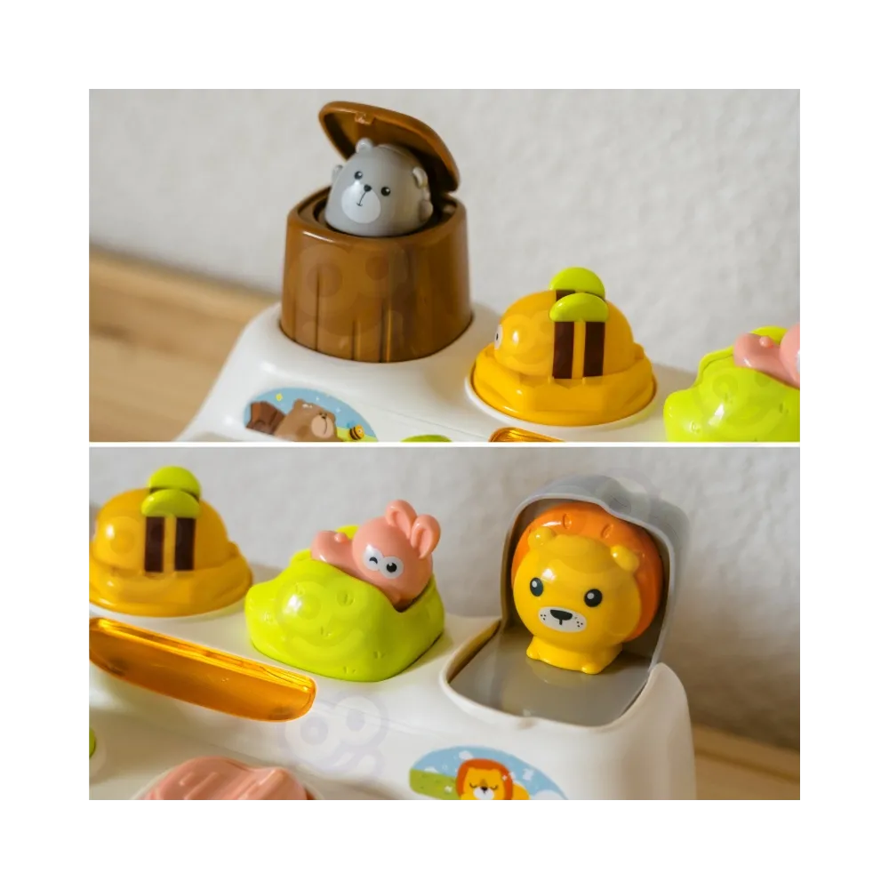 WOOPIE BABY Zabawka Edukacyjna Wyskakujące Zwierzątka ZOO Pop Up