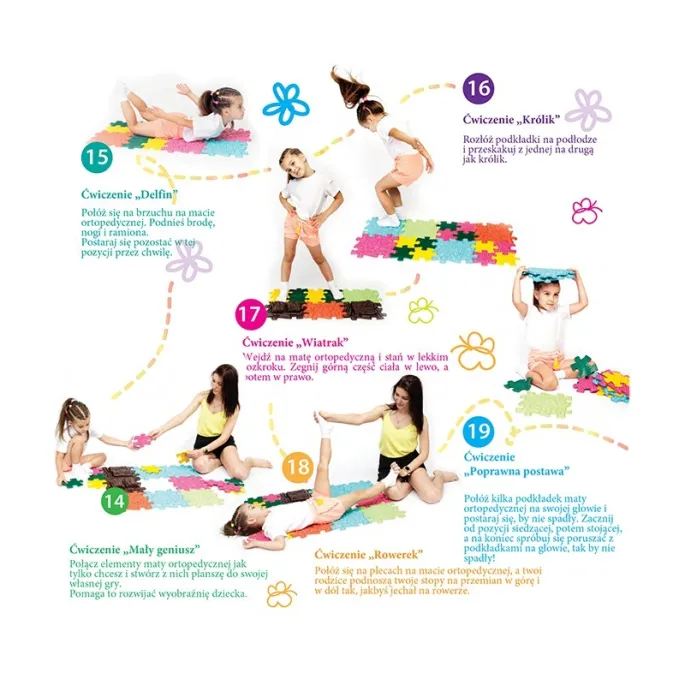 Sensoryczna mata do ćwiczeń wzmacniających stopy i kostki