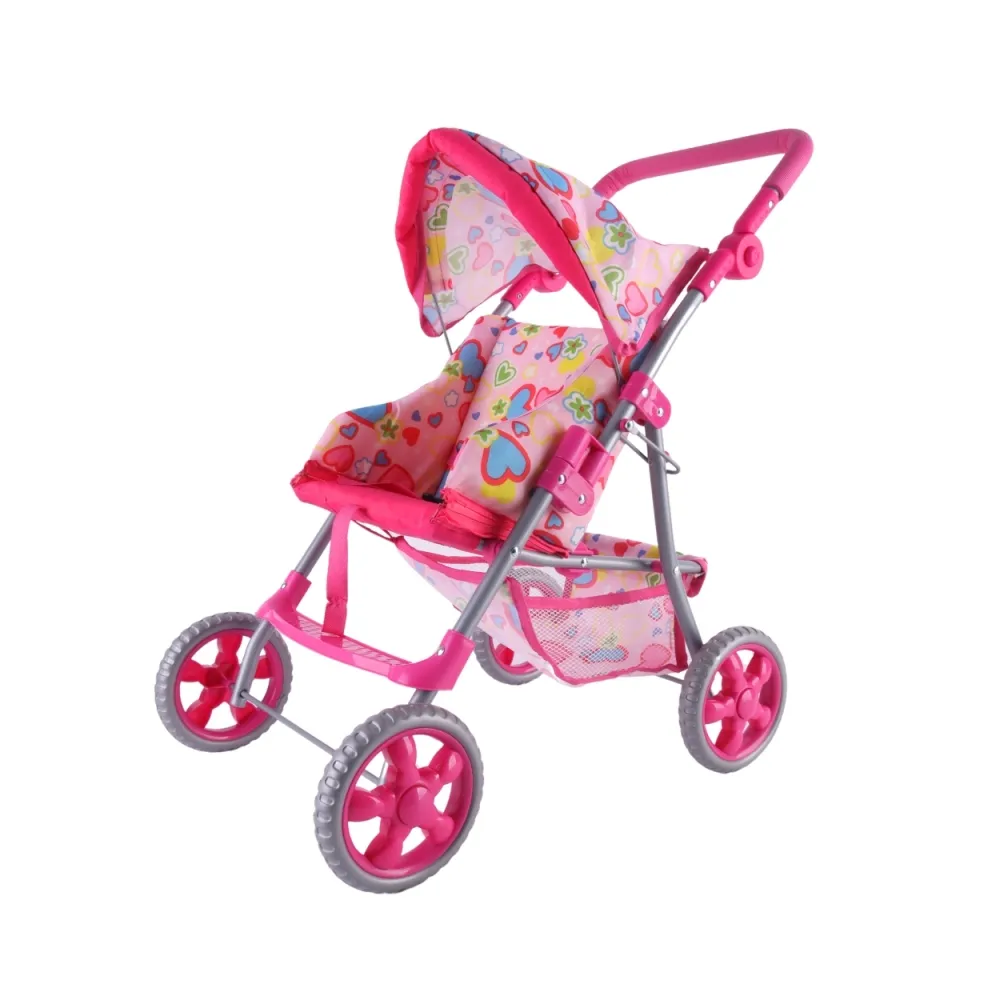 WOOPIE ROYAL Spacerówka Wózek dla Lalek Serca Kolorowe
