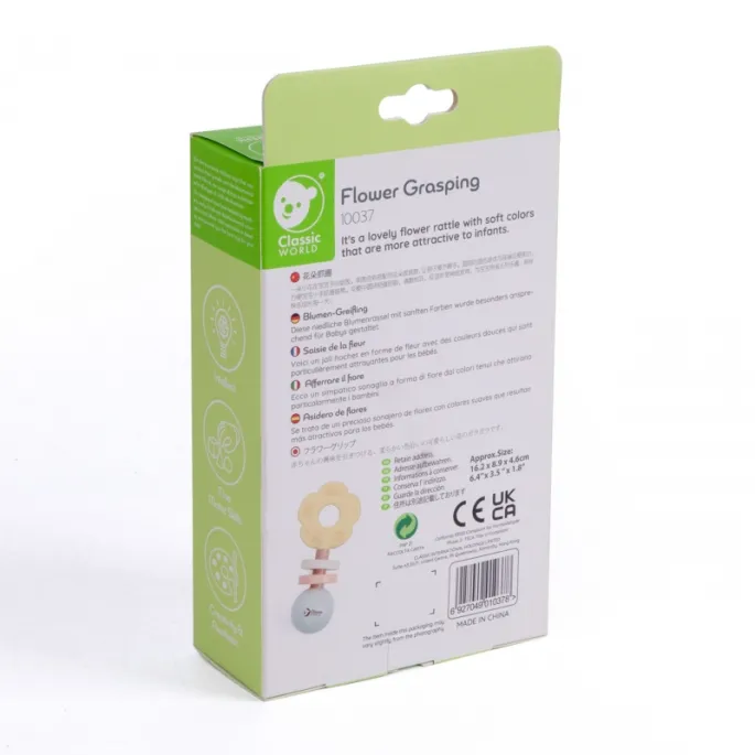 Drewniana zabawka w pastelowych kolorach do zabawy