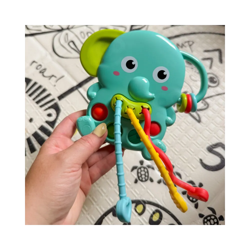 WOOPIE BABY Gryzak Sensoryczny Słonik Montessori 4w1