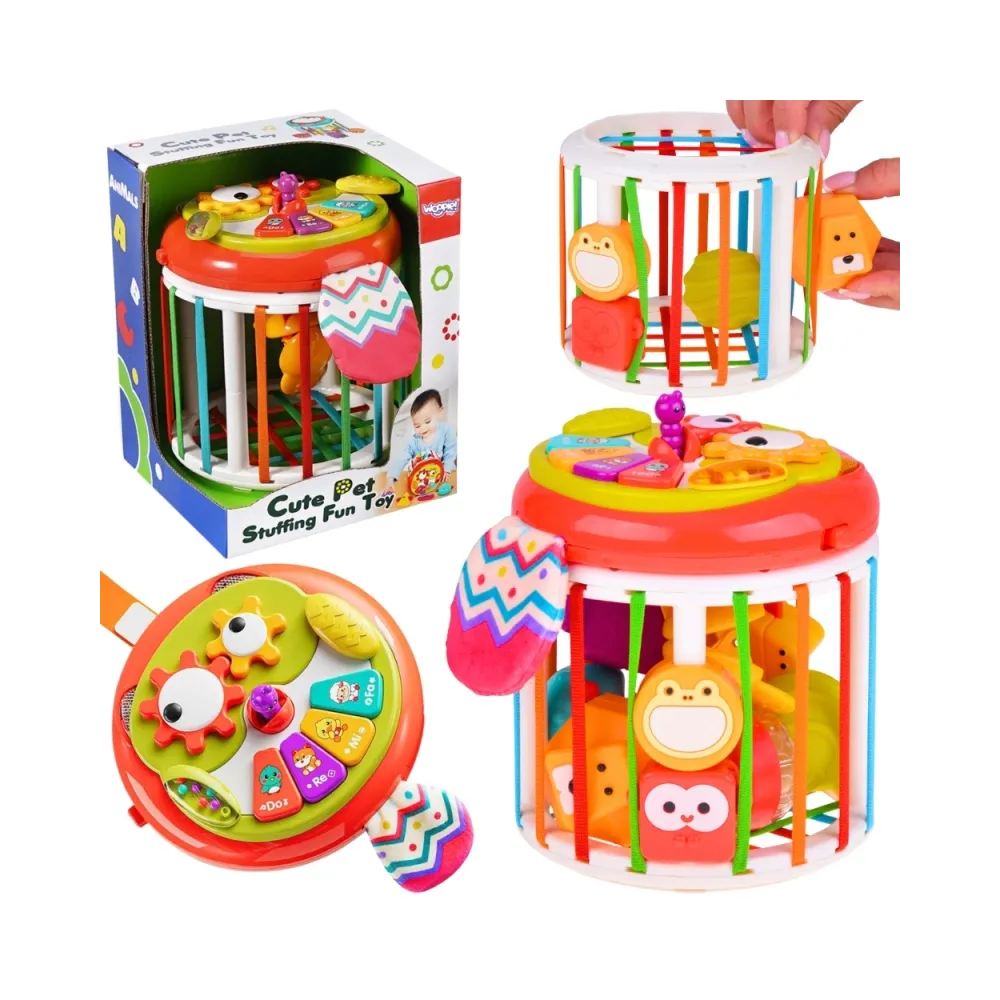 WOOPIE BABY Walec Kostka Sensoryczna Interaktywny Bębenek