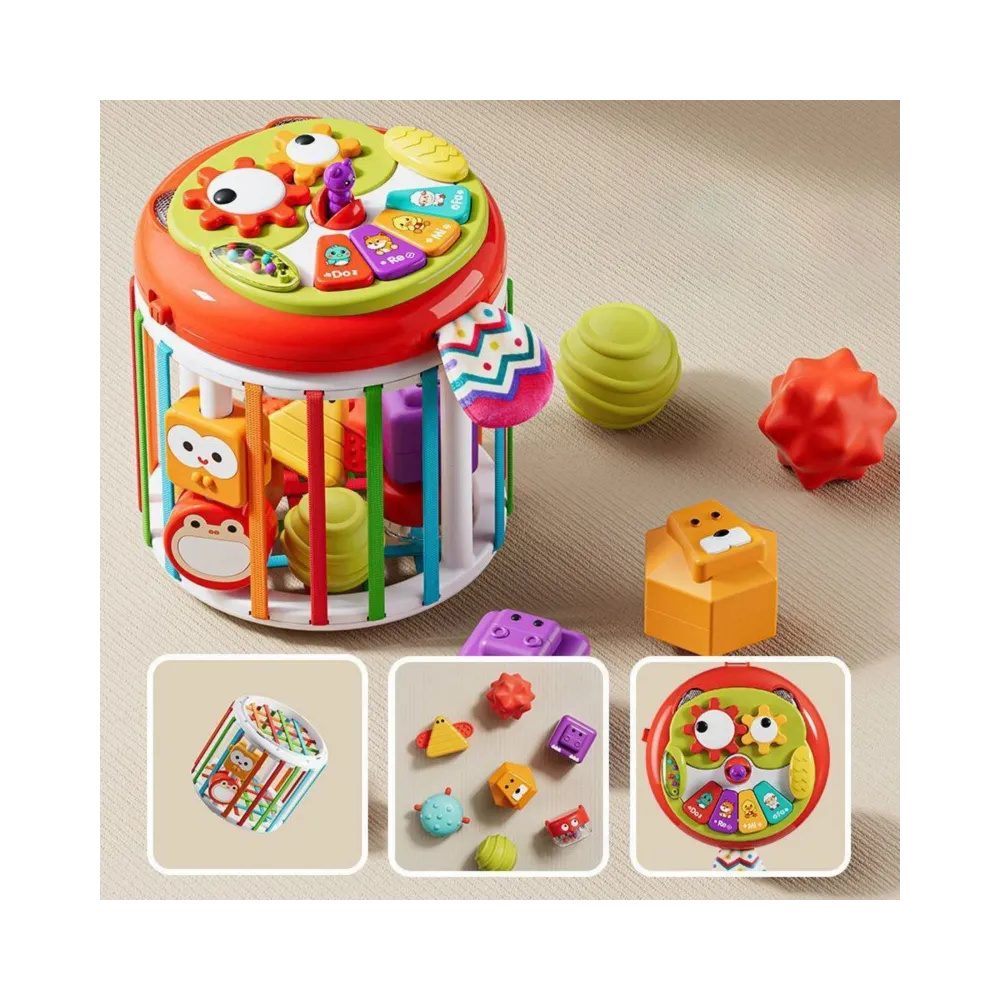 WOOPIE BABY Walec Kostka Sensoryczna Interaktywny Bębenek