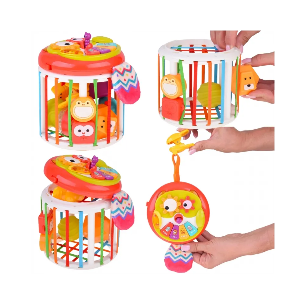 WOOPIE BABY Walec Kostka Sensoryczna Interaktywny Bębenek