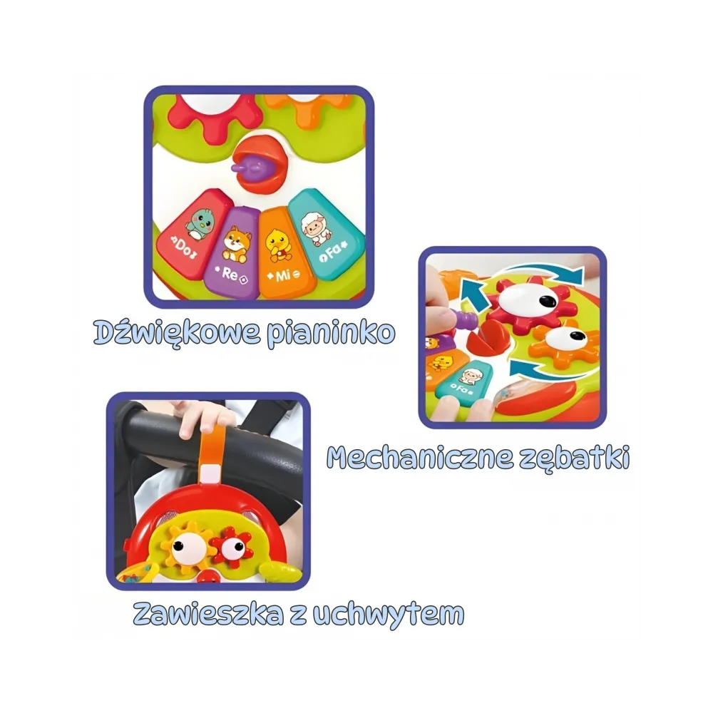 WOOPIE BABY Interaktywna Zabawka Sowa Pianinko z Szeleszczącym Ogonem