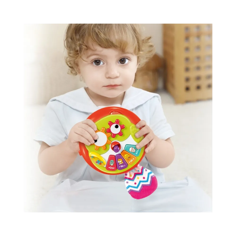 WOOPIE BABY Interaktywna Zabawka Sowa Pianinko z Szeleszczącym Ogonem