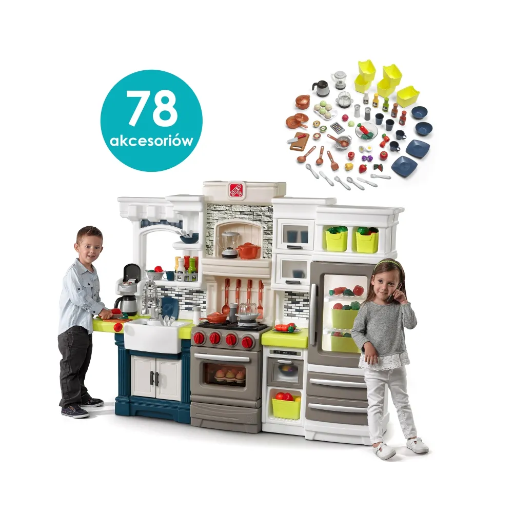 STEP2 Stylowa kuchnia dla dzieci Elegant Edge z akcesoriami