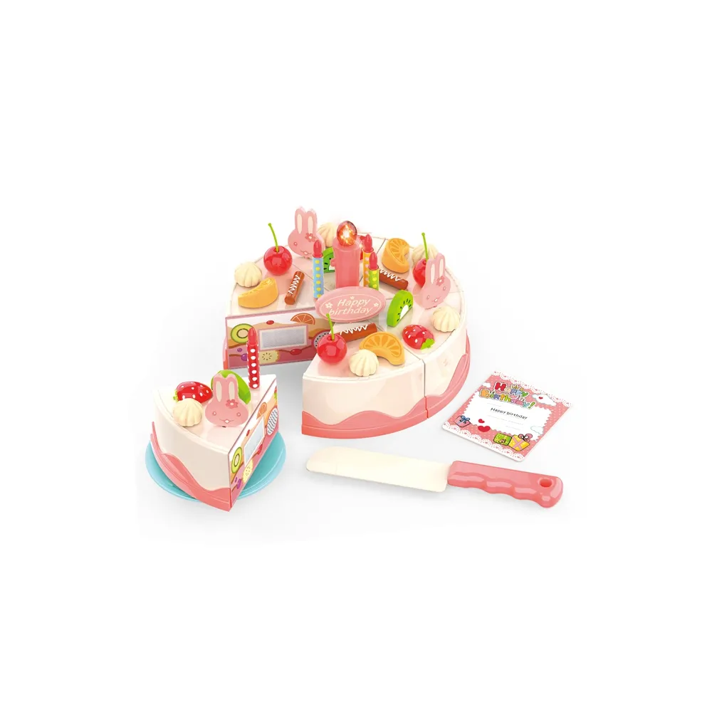 WOOPIE Tort Urodzinowy do Krojenia na Rzepy Świeczki Owoce 40 el.