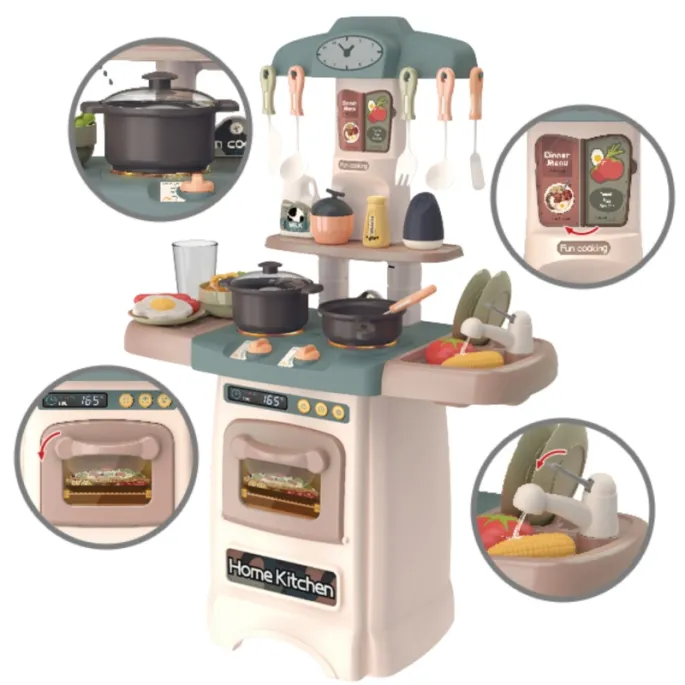 Świetlne efekty palnika w kuchence dziecięcej Woopie