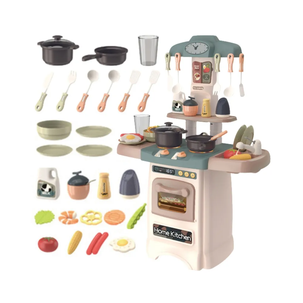 WOOPIE Modna Kuchnia z Obiegiem Wody Palnik Światło Dźwięk + 29 Akc.