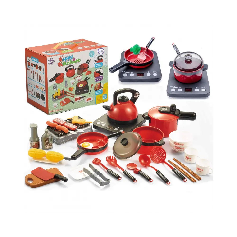 WOOPIE Kuchnia dla Dzieci Duży Zestaw XXL Akcesoria Garnki 36 el.