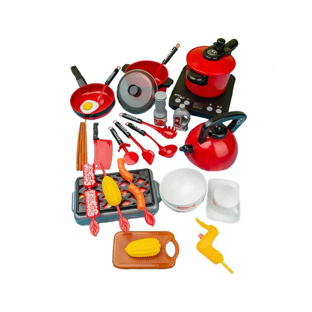 WOOPIE Kuchnia dla Dzieci Duży Zestaw XXL Akcesoria Garnki 36 el.