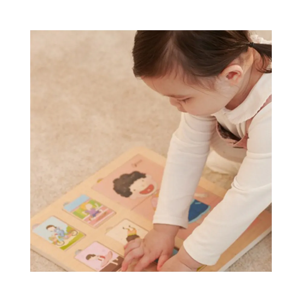 CLASSIC WORLD Tablica Edukacyjna Ciało Ludzkie Układanka Klocki Puzzle dla Dzieci Dopasuj MONTESSORI 19 el.