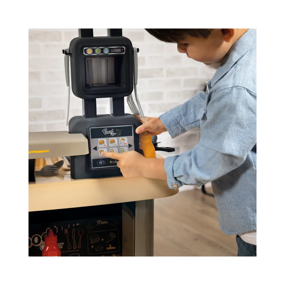 SMOBY Restauracja Bar dla Dzieci 2w1 Kuchnia Jadalnia Akcesoria