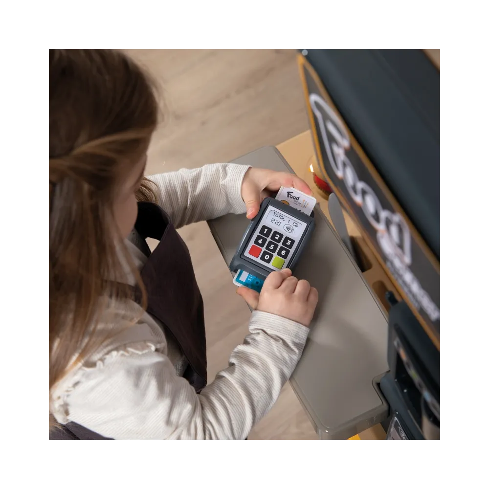 SMOBY Restauracja Bar dla Dzieci 2w1 Kuchnia Jadalnia Akcesoria