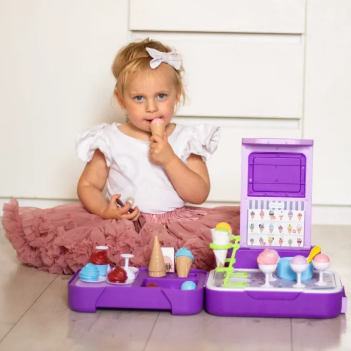 Przenośny sklepik i kuchnia dla malucha